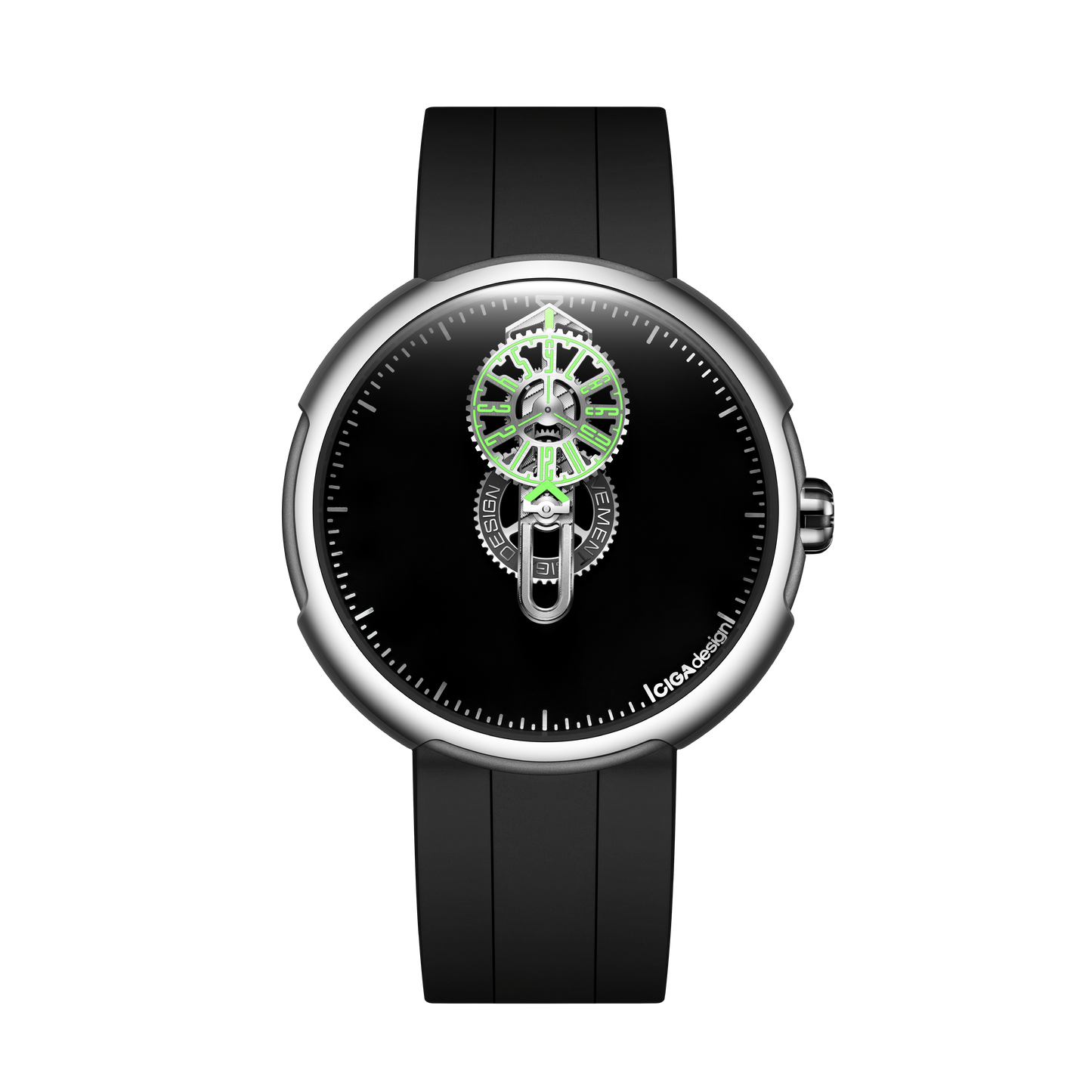 CIGA design AUTOMATIC WANDERING HOUR WATCH · TIME CIPHER