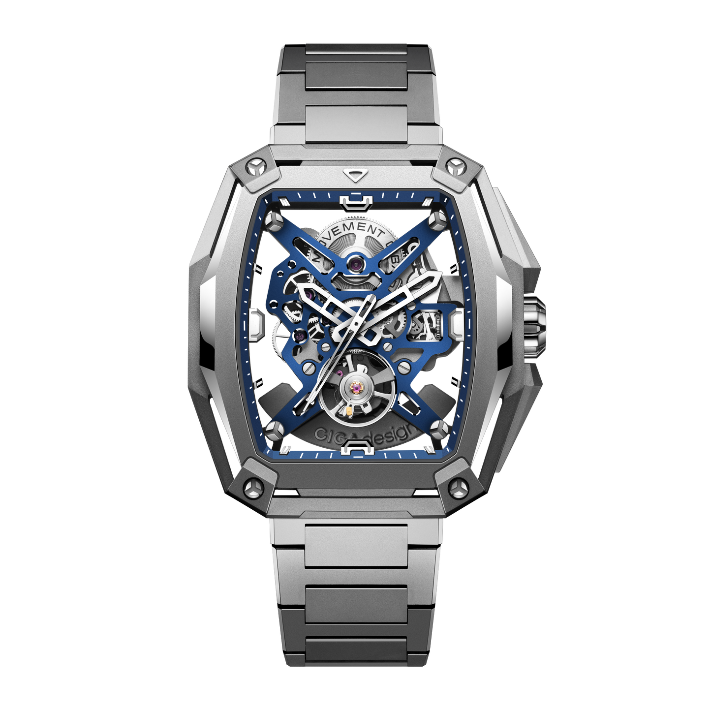 CIGA design SKELETON AUTOMATIC WATCH HUNTER TITANIUM