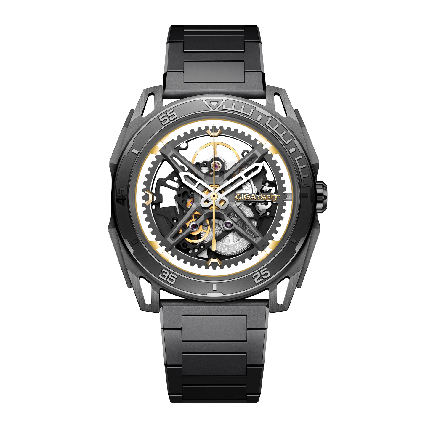 CIGA design ROUND AUTOMATIC SKELETON WATCH · FALCON