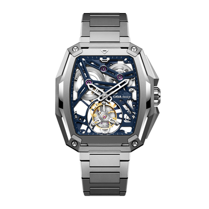 CIGA design ADVANCED SKELETON COMPLICATION WATCH HUNTER · TOURBILLON