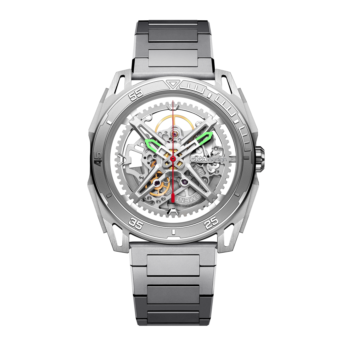 CIGA design ROUND AUTOMATIC SKELETON WATCH · FALCON