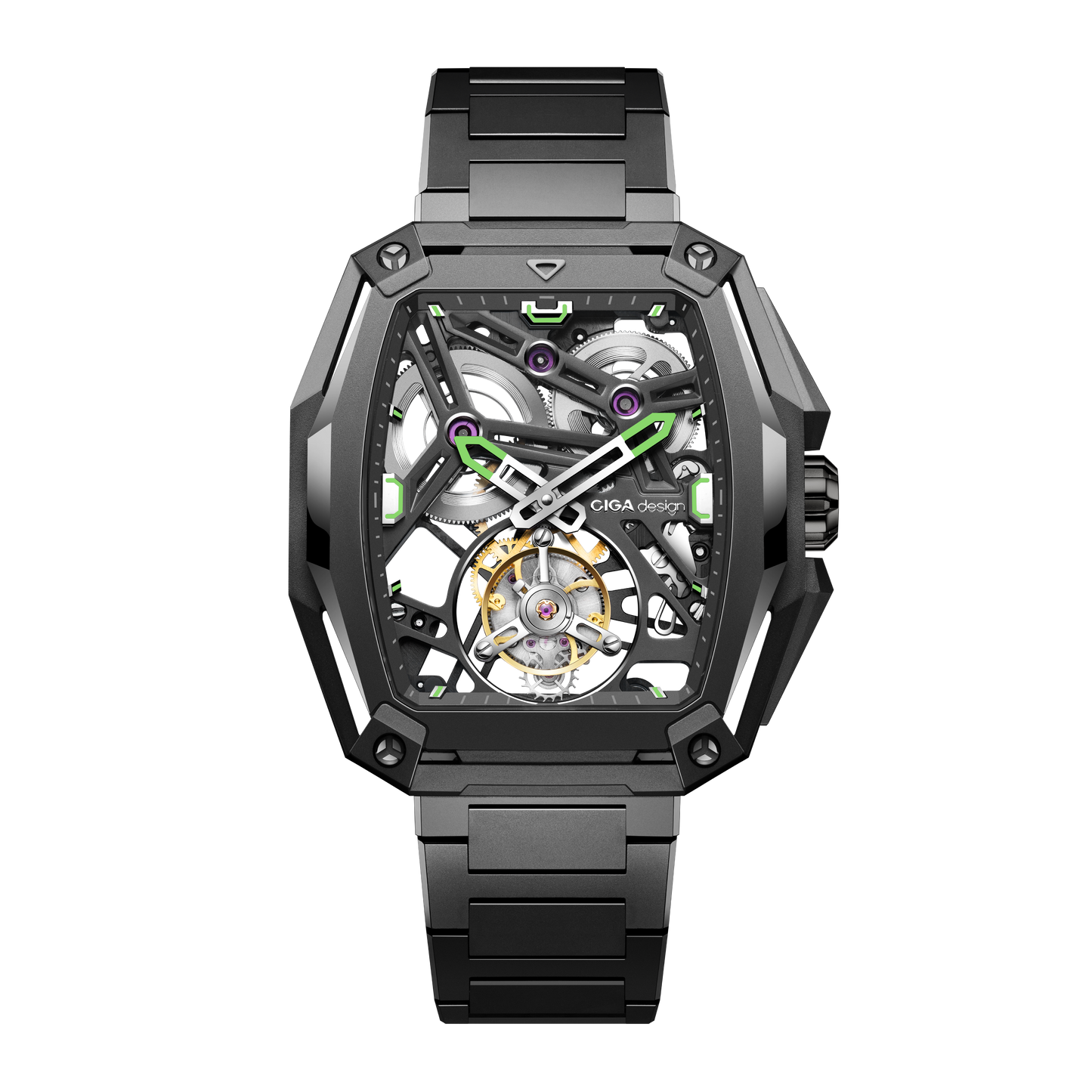 CIGA design ADVANCED SKELETON COMPLICATION WATCH HUNTER · TOURBILLON
