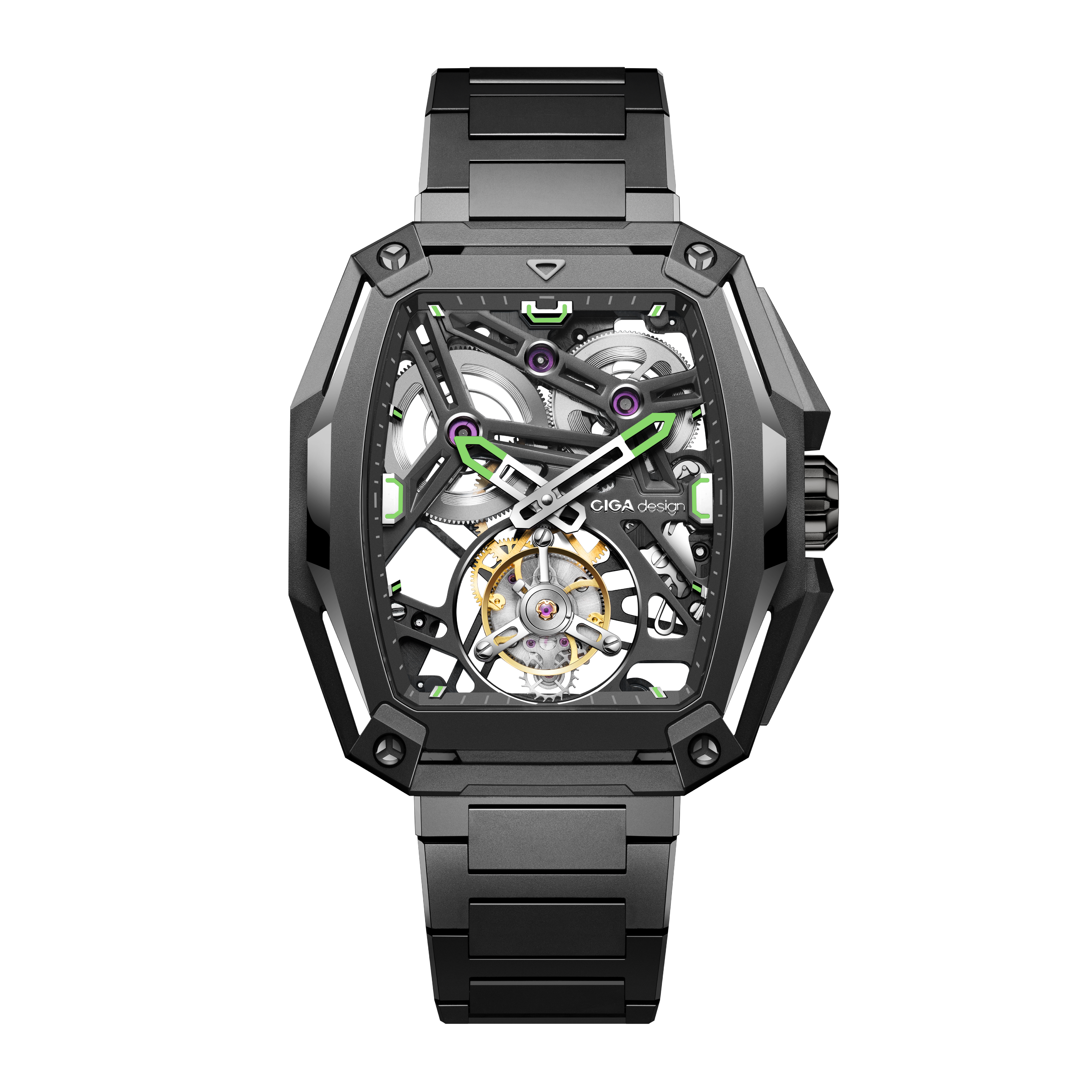 CIGA design ADVANCED SKELETON COMPLICATION WATCH HUNTER · TOURBILLON