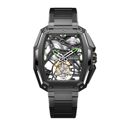 CIGA design ADVANCED SKELETON COMPLICATION WATCH HUNTER · TOURBILLON