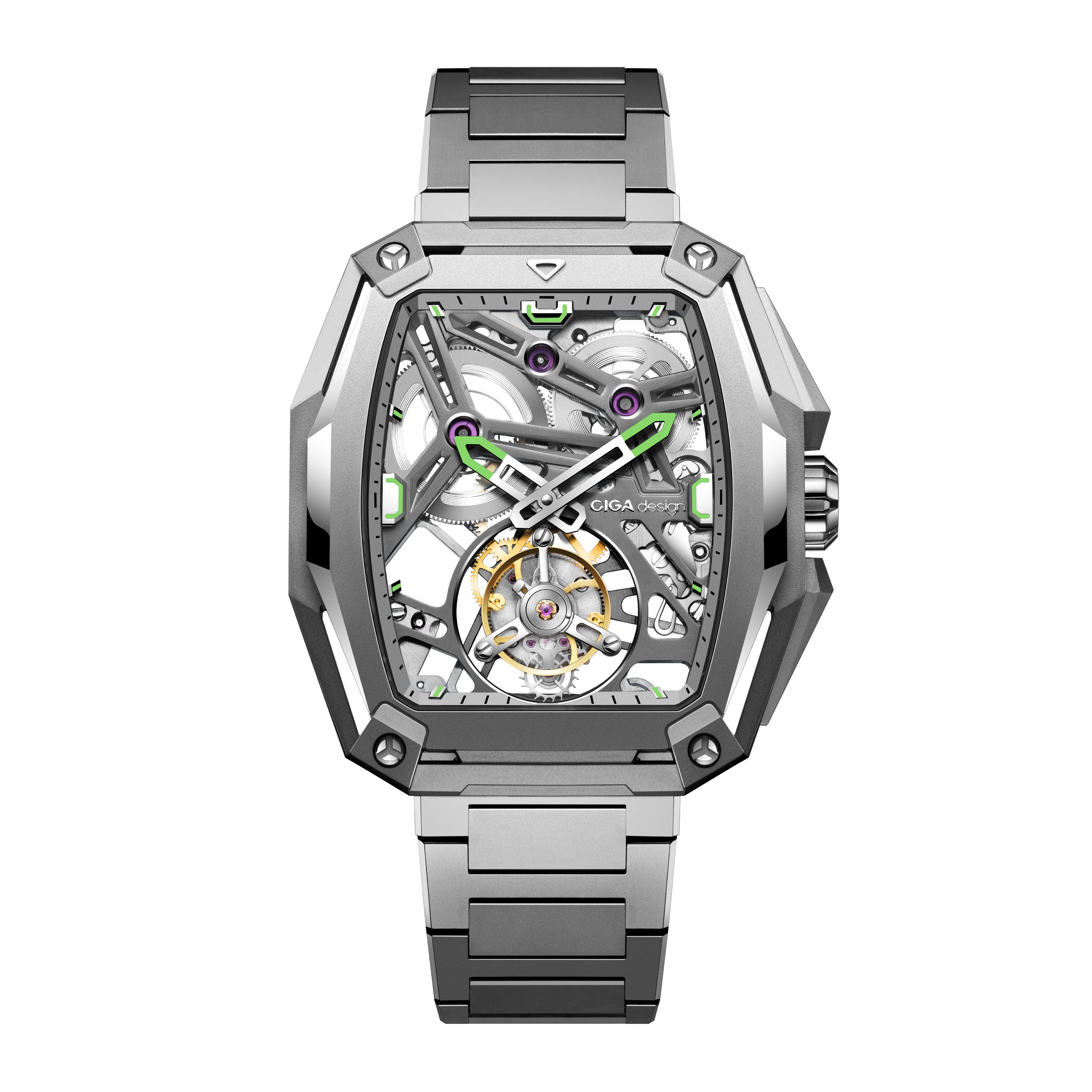 CIGA design ADVANCED SKELETON COMPLICATION WATCH HUNTER · TOURBILLON