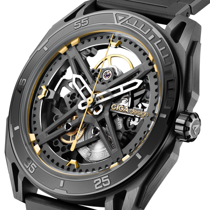 CIGA design ROUND AUTOMATIC SKELETON WATCH · FALCON