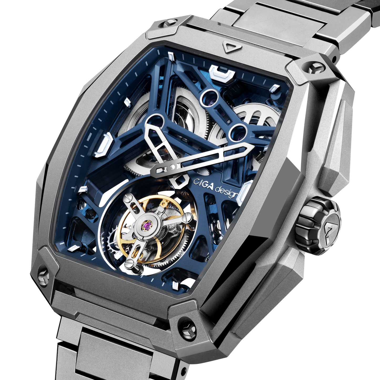 CIGA design ADVANCED SKELETON COMPLICATION WATCH HUNTER · TOURBILLON