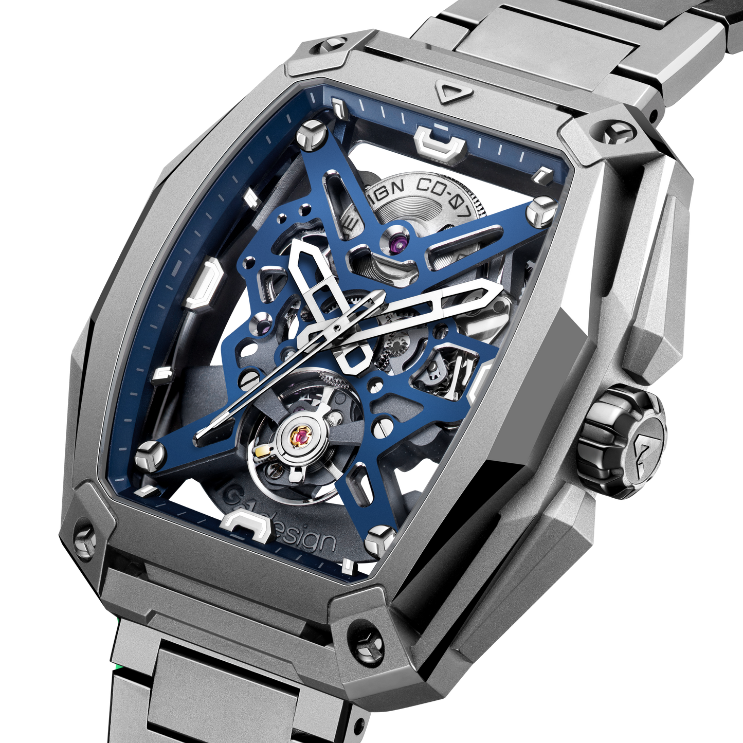 CIGA design SKELETON AUTOMATIC WATCH HUNTER TITANIUM