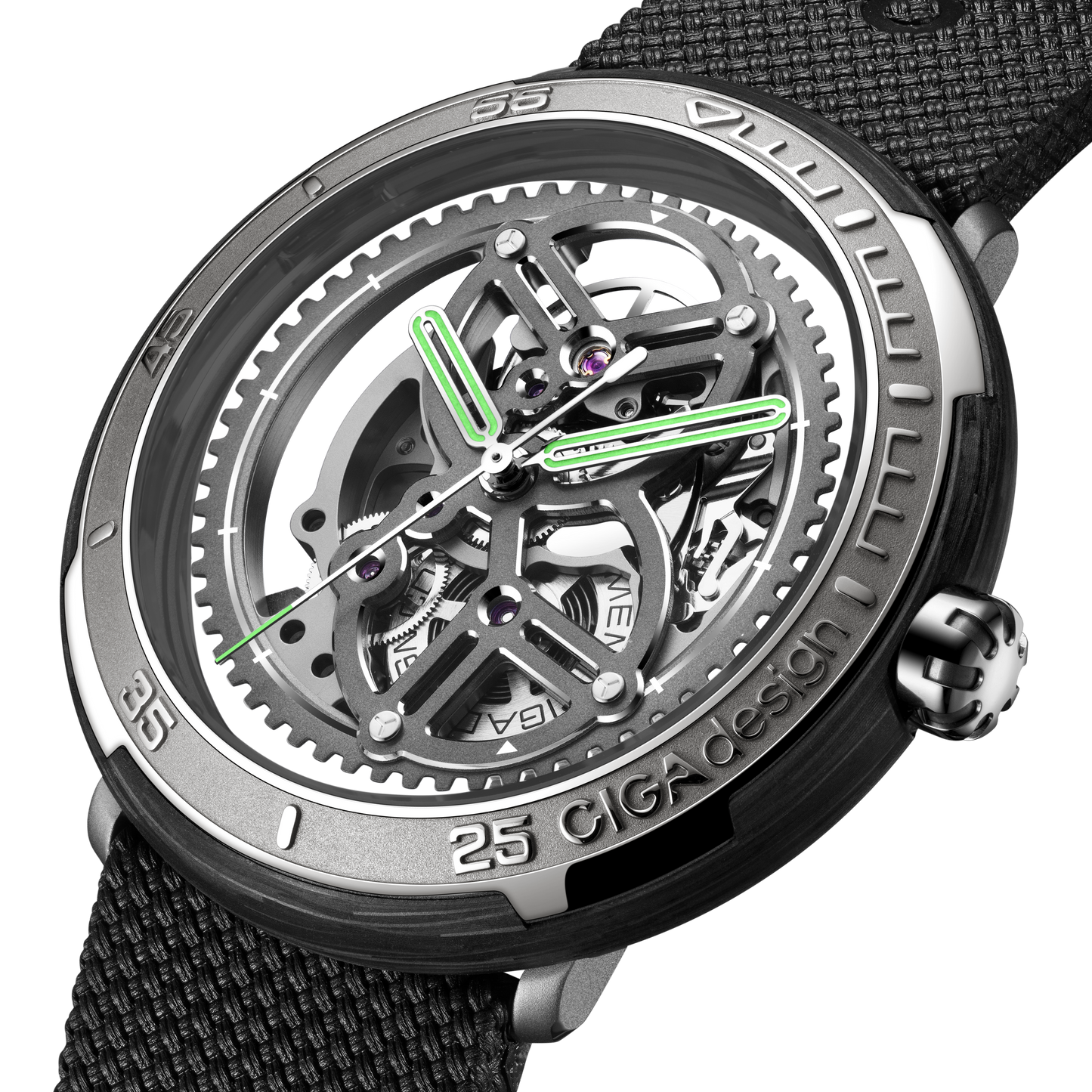 CIGA design RACING-INSPIRED AUTOMATIC SKELETON WATCH VECTOR