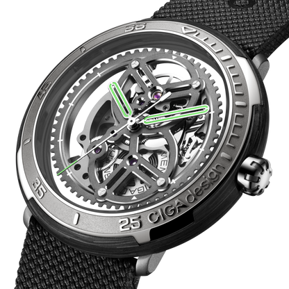 CIGA design RACING-INSPIRED AUTOMATIC SKELETON WATCH VECTOR