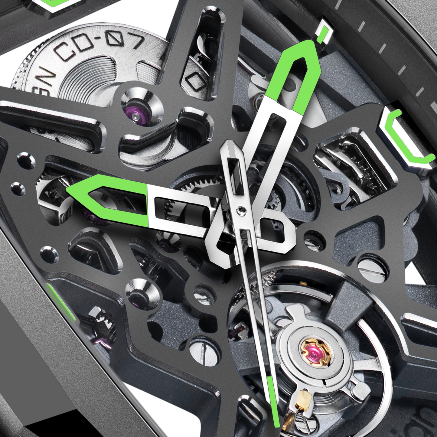 CIGA design SKELETON AUTOMATIC WATCH HUNTER TITANIUM