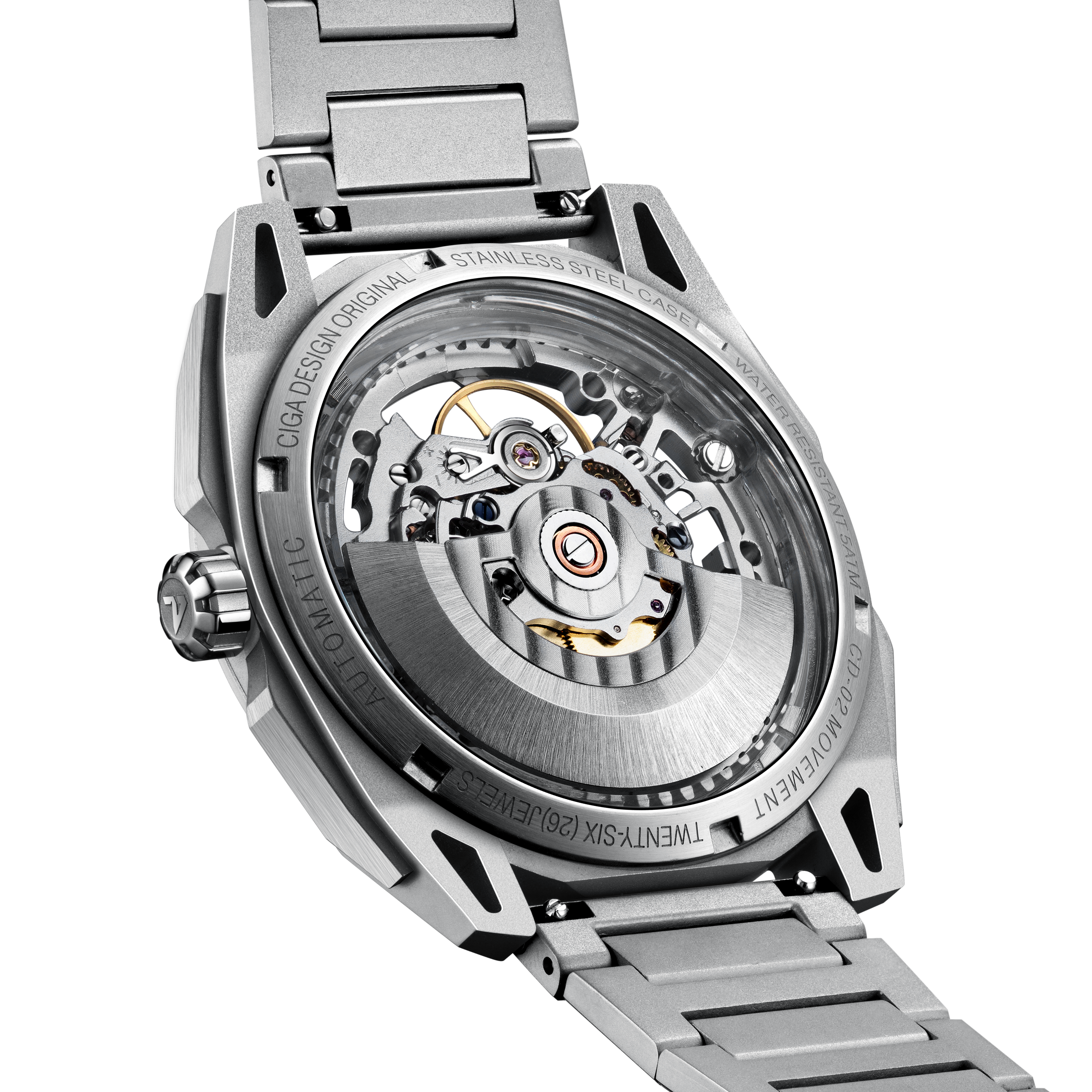 CIGA design ROUND AUTOMATIC SKELETON WATCH · FALCON