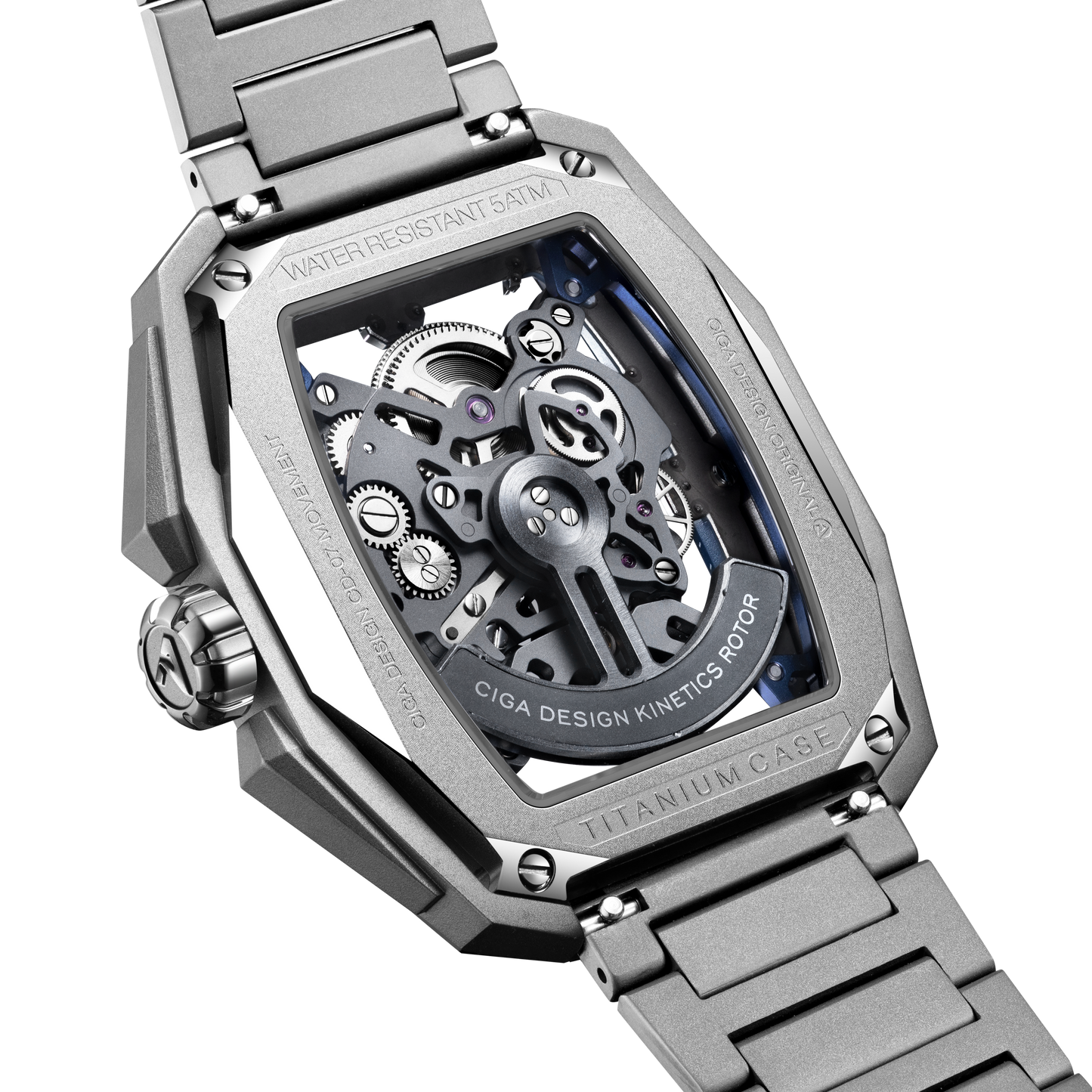 CIGA design SKELETON AUTOMATIC WATCH HUNTER TITANIUM