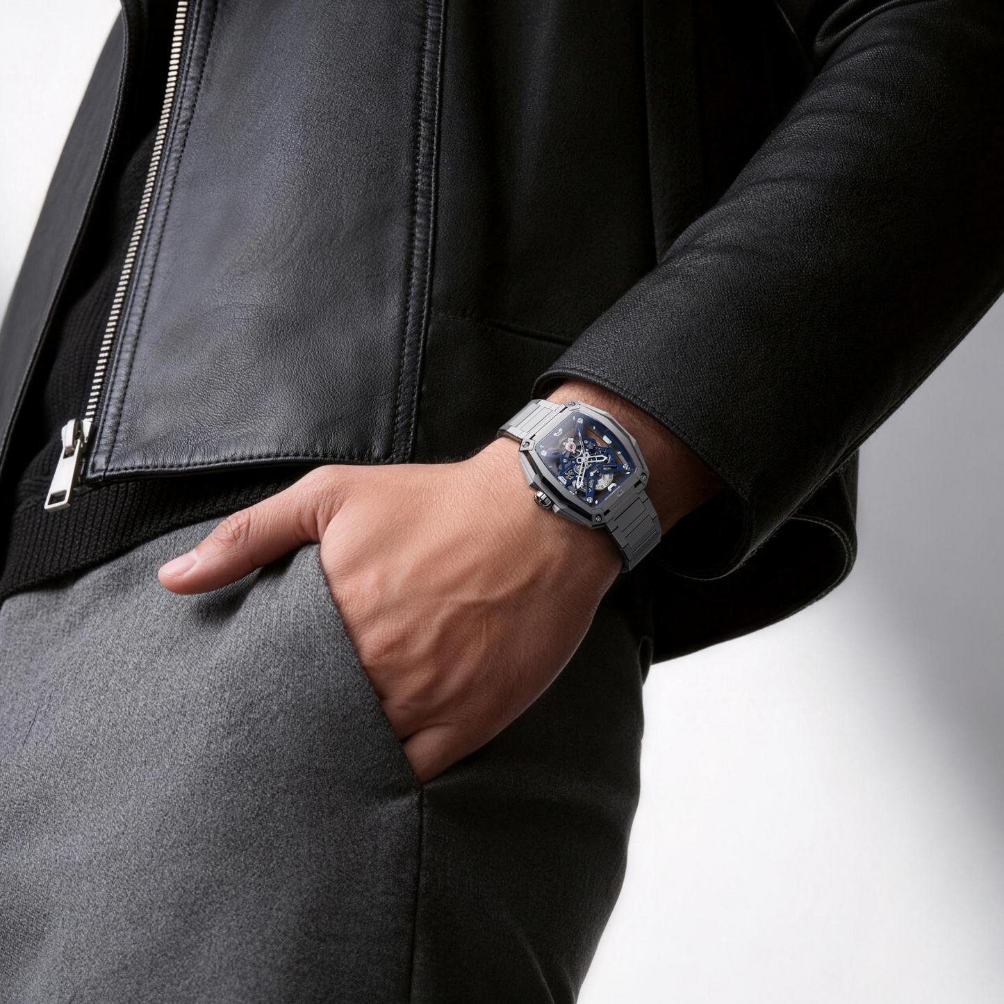 CIGA design SKELETON AUTOMATIC WATCH HUNTER TITANIUM
