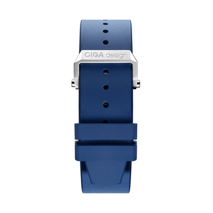 CIGA design Blue Planet exclusive fluororubber strap