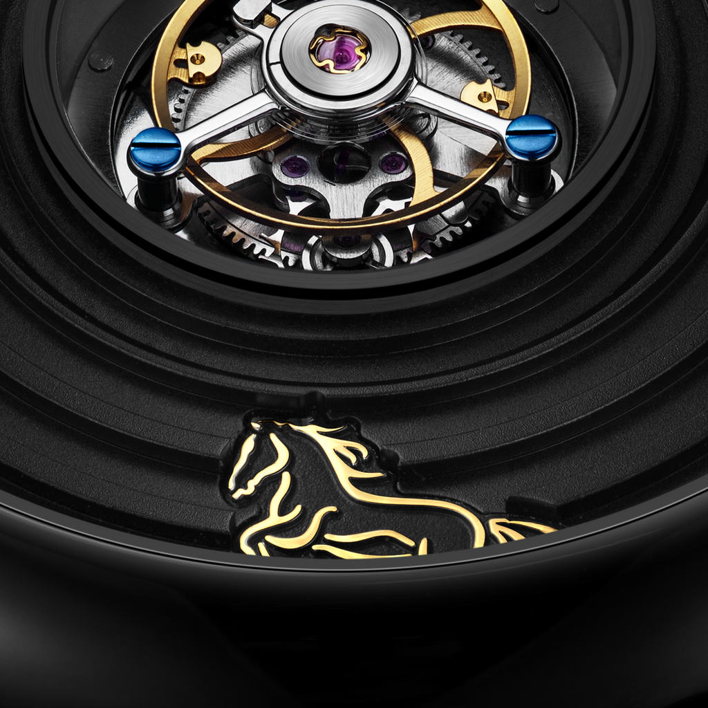 CIGA design CENTRAL TOURBILLON WATCH · CHINESE ZODIAC YEAR OF THE HORSE, LIMITED 199 PIECES