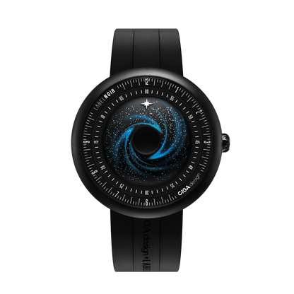 CIGA design X LABEL NOIR AUTOMATIC WATCH BLUE PLANET II · BLACK STAR EDITION