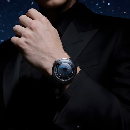 CIGA design X LABEL NOIR AUTOMATIC WATCH BLUE PLANET II · BLACK STAR EDITION
