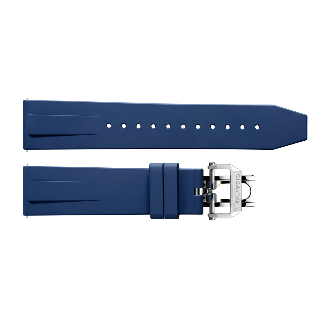 CIGA design Blue Planet exclusive fluororubber strap